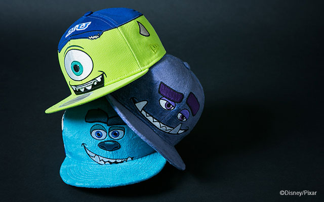 マイク、サリー、ジョニーをリアルに再現したNew Era × MONSTERS UNIVERSITY コラボ全12アイテムが7/12発売 (ニューエラ モンスターズ・ユニバーシティ)