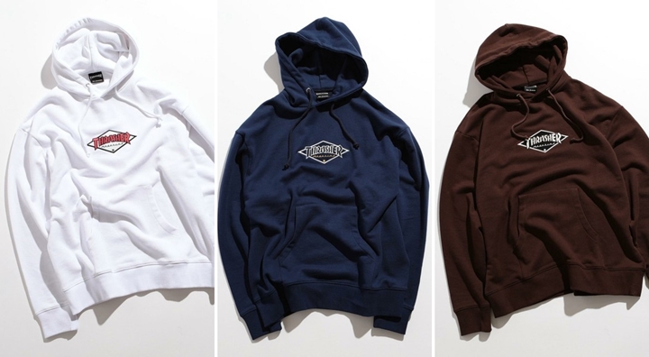 BEAUTY&YOUTH × THRASHER ロゴ パーカー 2017 F/Wが8月下旬発売 (ビューティアンドユース スラッシャー)