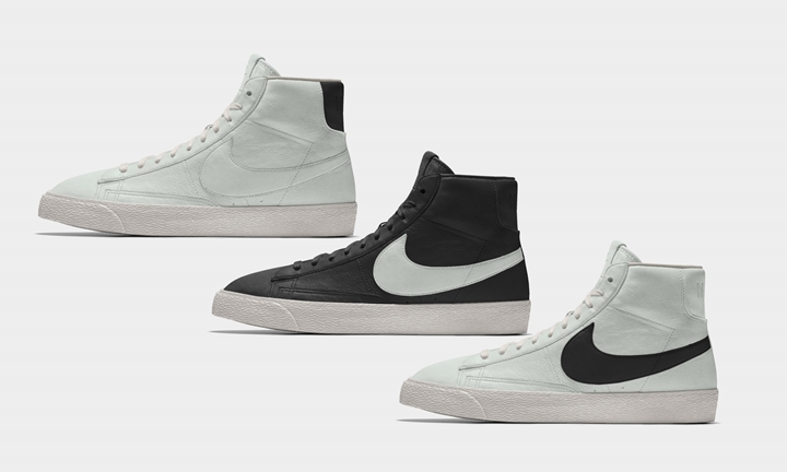 上質なブラック/ライトボーンカラーのレザーアッパー仕様！NIKE iD BLAZER PREMIUM (ナイキ iD ブレーザー プレミアム)