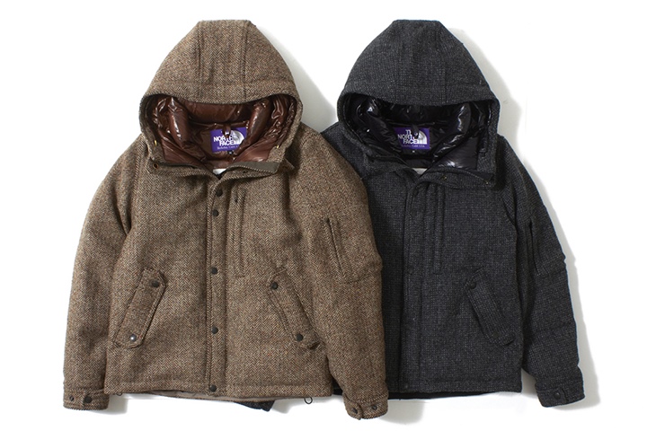 HARRIS TWEED × THE NORTH FACE PURPLE LABEL 「Short Down Parka」が 