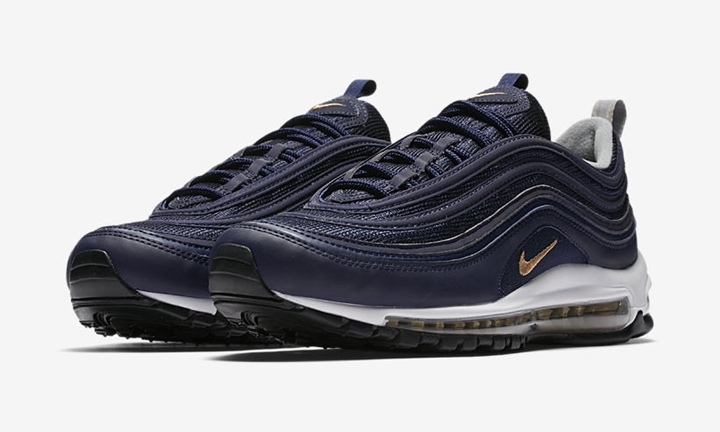 navy blue and gold air max 97