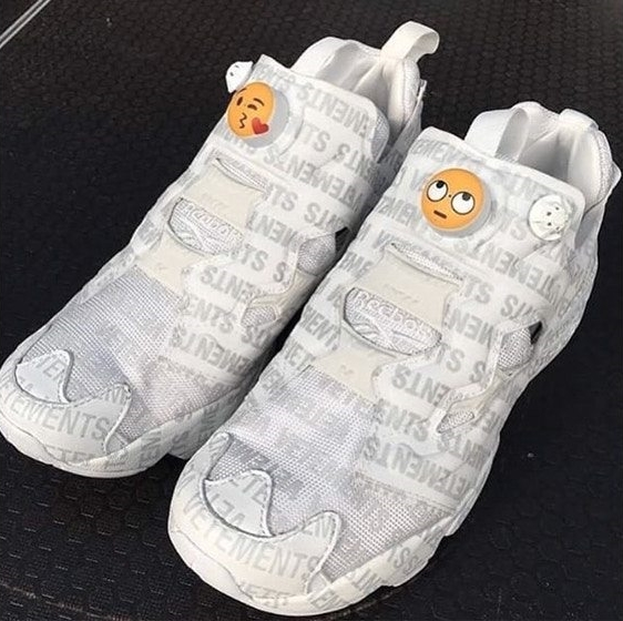 VETEMENTS × REEBOK 2018 S/Sコラボ！絵文字がプリントされたINSTA PUMP FURY (ヴェトモン リーボック インスタ ポンプ フューリー)