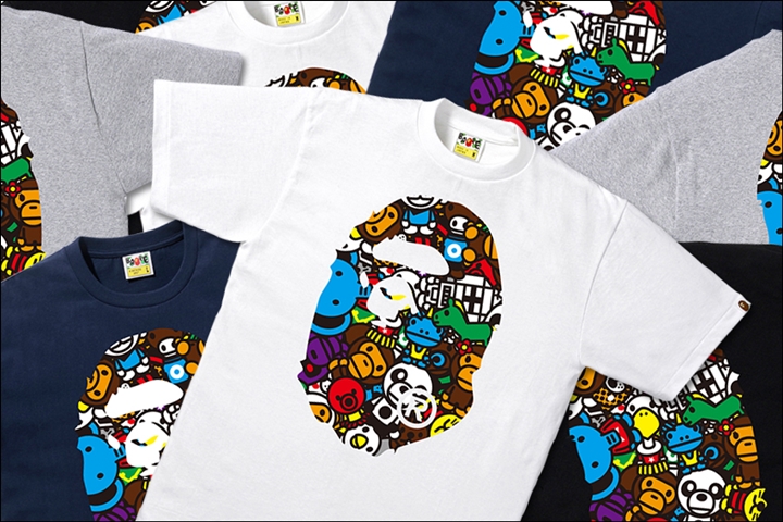 A BATHING APEよりMILO ALL SAFARI柄をAPE HEADに落とし込んだグラフィック「MILO ALL SAFARI BIG APE HEAD TEE」が7/29発売 (ア ベイシング エイプ)