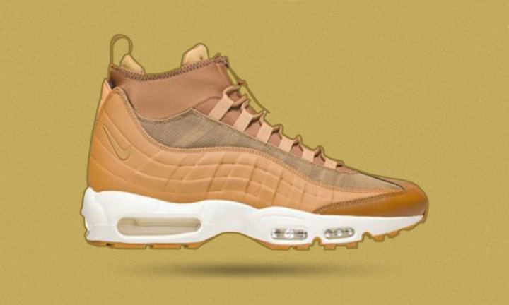 10/14発売予定！ナイキ エア マックス 95 スニーカー ブーツ "フラックス/ウィート" (NIKE AIR MAM 95 SNEAKERBOOT "Flax/Wheat") [806809-201]