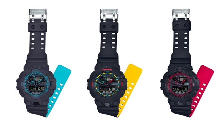 G-SHOCKから大型フロントボタンと迫力のビッグケースのGA-700をベースにネオンカラーを纏った「Layered Neon」が8月発売！ (Gショック ジーショック) [GA-700SE-1A2JF,1A4JF,1A9JF]