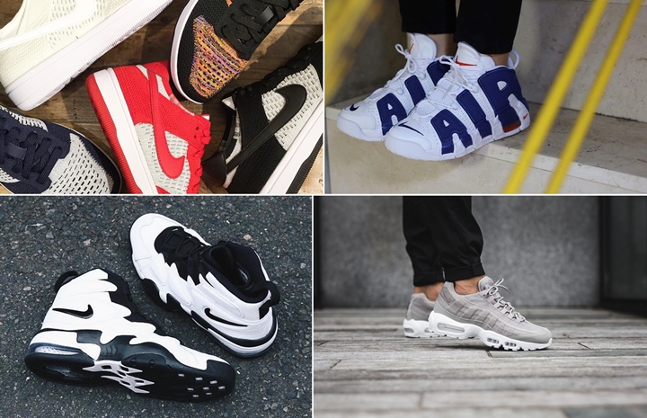 【まとめ】8/1発売の厳選スニーカー！(NIKE AIR MORE UPTEMPO OG “KNICKS”)(DUNK LOW FLYKNIT)(AIR MAX 2 UPTEMPO 94 “White/Black”)(AIR MAX 95 PREMIUM “Cobblestone”)