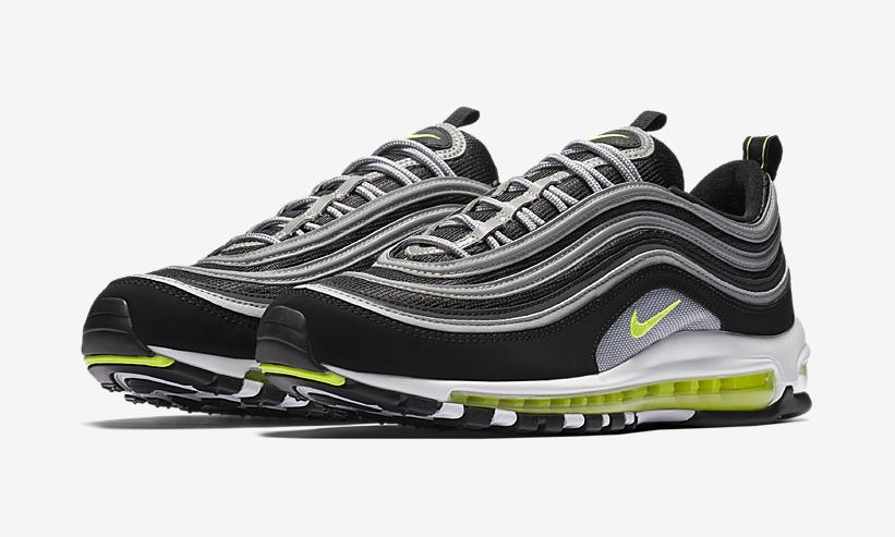 【オフィシャルイメージ】EU 2017年10月発売予定！ナイキ エア マックス 97 “ブラック/ボルト” (NIKE AIR MAX 97 “Black/Volt”) [921826-004]