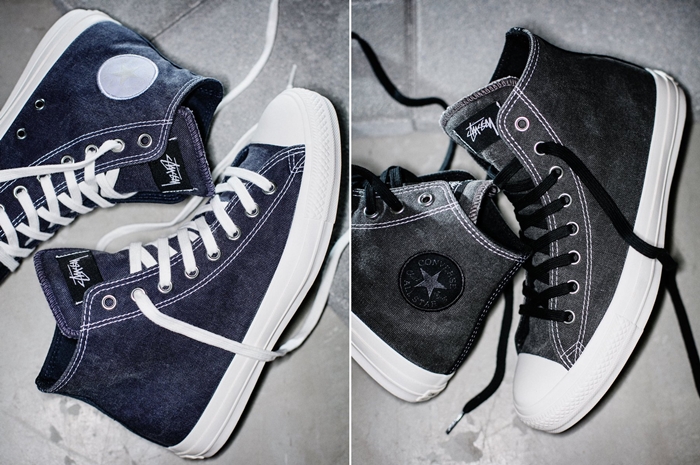 STUSSY × CONVERSE "Pigment Dyed" ALL STAR 100 HIが8/11発売 (ステューシー コンバース "ピグメント ダイド" オールスター ハイ)