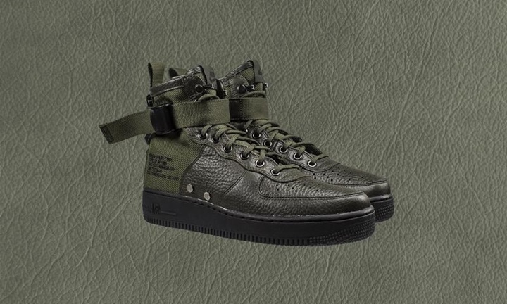 8/18発売！ナイキ スペシャル フィールド エア フォース 1 ミッド “セコイア/ブラック” (NIKE SPECIAL FIELD AIR FORCE 1 {SFAF-1} MID “Sequoia/Black”) [917753-300]