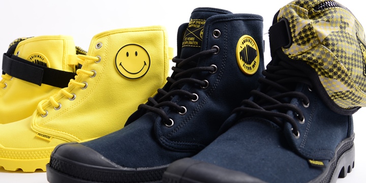 カモフラ アンクルミニポーチ付き！PALLADIUM × SMILEY PAMPA FEST BAG "Yellow/Black" (パラディウム スマイリー パンパ フェスト バッグ "イエロー/ブラック")