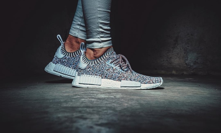 ドットパターンのadidas Originals NMD_R1 PRIMEKNIT {PK} (アディダス オリジナルス エヌエムディー エックス アール ワン プライムニット)