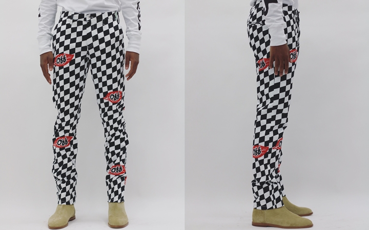 OFF-WHITE C/O VIRGIL ABLOH 2017 F/W “falling leaf checker pant” (オフホワイト)