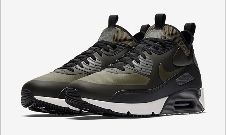 ナイキ エア マックス 90 ウルトラ ミッド ウィンター "オリーブ" (NIKE AIR MAX 90 ULTRA MID WINTER "Olive") [924458-300]