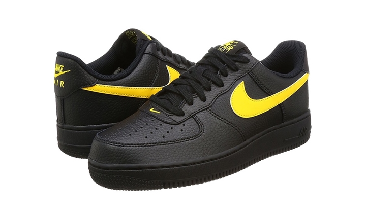 ナイキ エア フォース 1 07 エレベート ロー “ブラック/アマリロ” (NIKE AIR FORCE 1 07 LV8 LOW “Black/Amarillo”) [AA4083-002]