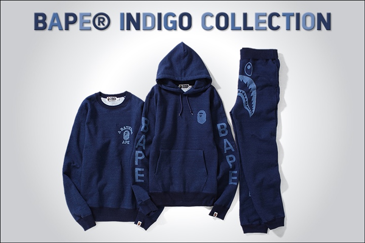 A BATHING APE “INDIGO COLLECTION” 最新作が9/2から発売！ (ア ベイシング エイプ “インディゴ コレクション”)