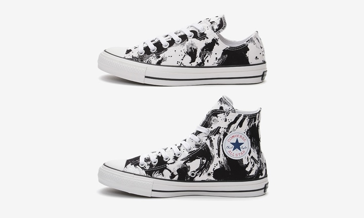 墨絵タッチのスプラッシュパターンを表現したコンバース オールスター生誕100周年記念！CONVERSE ALL STAR 100 SUMIE OX/HIが9月下旬発売！