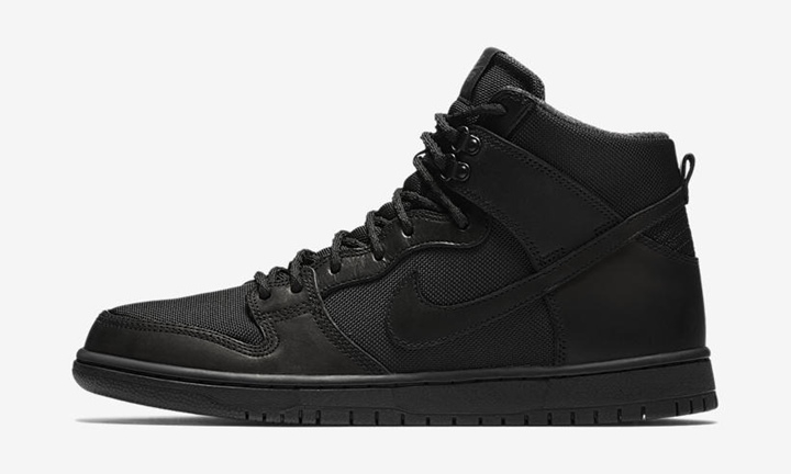 nike sb dunk high bota triple black