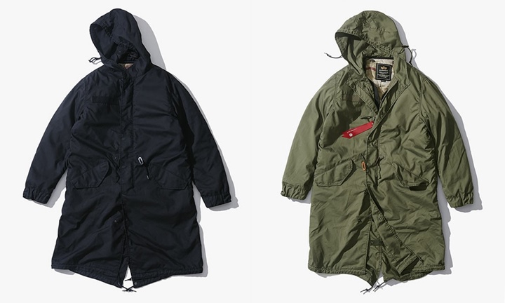 nano・universe × ALPHA INDUSTRIES 別注 キルトライナーモッズコート