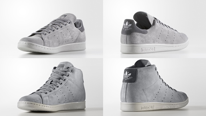 stan smith mid grey