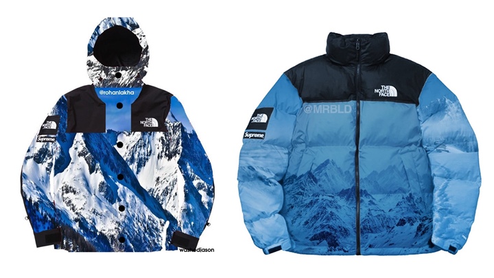 【速報】次期モデルか？シュプリーム (SUPREME) × ザ・ノース・フェイス (THE NORTH FACE) 2017 F/W "Mountain View" ヌプシジャケット/マウンテンパーカーのモックアップが登場！