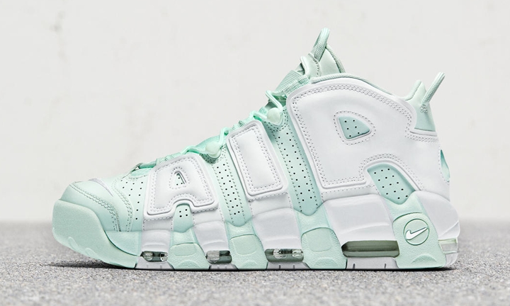 9/22発売！ナイキ ウィメンズ エア モア アップテンポ "バーリー グリーン" (NIKE WMNS AIR MORE UPTEMPO “Barely Green/White”) [917593-300]