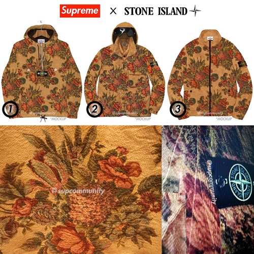 【リーク】シュプリーム × ストーンアイランド フラワーパターン ニューアイテム (SUPREME Stone Island 2017 F/W)