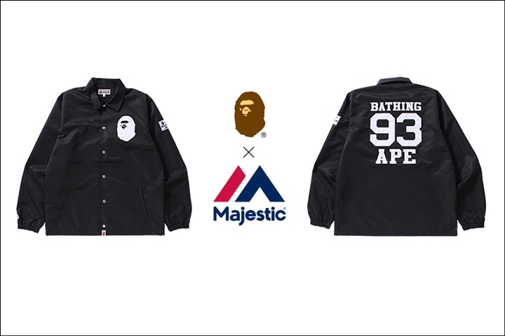 A BATHING APE x MLB サプライヤー「MAJESTIC」とのコラボが9/16発売 (ア ベイシング エイプ マジェスティック)