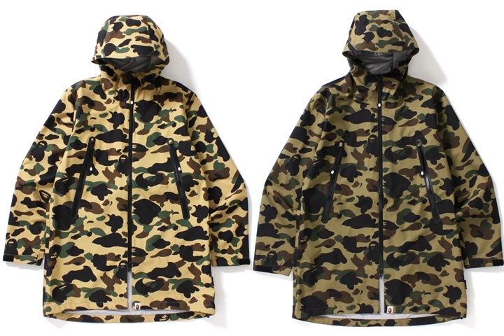 A BATHING APEからGORE-TEX素材を使用したジャケット「1ST CAMO LONG HOODIE JACKET」が9/23発売！ (ア ベイシング エイプ)