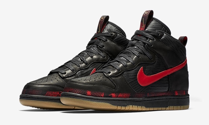 ナイキ ダンク ハイ プレミアム “エヌセブン パック” ブラック/ユニバーシティ レッド (NIKE DUNK HI PREMIUM "N7 Pack" Black/University Red) [AA1126-001]