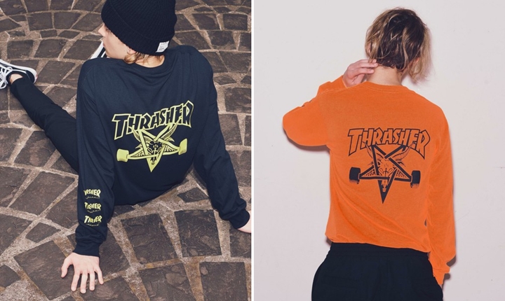 THRASHERからビッグバックロゴ/3連袖ロゴプリントが施された「SKATEGOAT L/S TEE」が10月上旬発売 (スラッシャー)