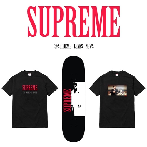 【リーク】SUPREME × Scarface 新たなレザージャケット/TEE/DECKのショットが登場 (シュプリーム スカーフェイス)