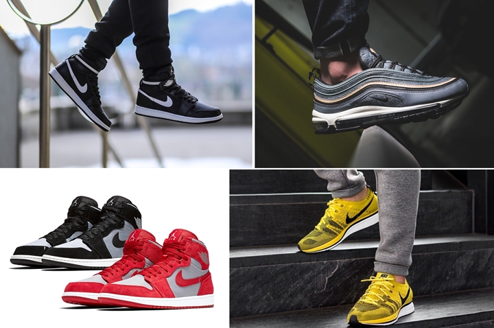 【まとめ】10/1発売の厳選スニーカー！(NIKE AIR JORDAN 1 HIGH STRAP)(AIR JORDAN 1 RETRO HIGH PREMIUM “Nylon/Suede”)(AIR MAX 97 PREMIUM)(FLYKNIT TRAINER “Bright Citron/Black”)他