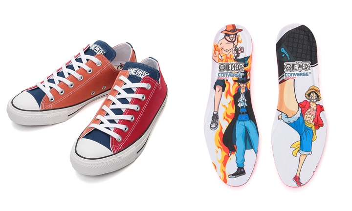 アニメ「ワンピース」ルフィ/エース/サボの3人をイメージ！CONVERSE ALL STAR 100 ONE PIECE MC OXが10月上旬発売！ (コンバース オールスター)