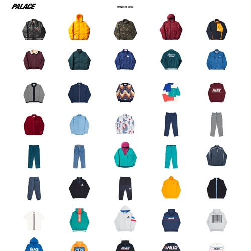 【速報】Palace Skateboards 2017 WINTER COLLECTION 全アイテム/Drop 1が公開！ (パレス 2017 冬)