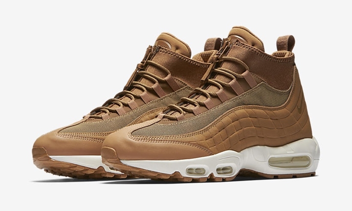 【オフィシャルイメージ】10/14発売！ナイキ エア マックス 95 スニーカー ブーツ “ウィート/フラックス” (NIKE AIR MAX 95 SNEAKERBOOT “Wheat/Flax”) [806809-201]