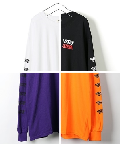 FREAK’S STORE × VANS 別注 リバースロゴ SK8 袖プリント L/S TEEが発売 (フリークスストア バンズ)