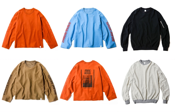 MAGIC STICKから表裏を逆転させ起毛面を表にした"INSIDE OUT" BOMBER SWEAT/CREWが発売中 (マジックスティック)