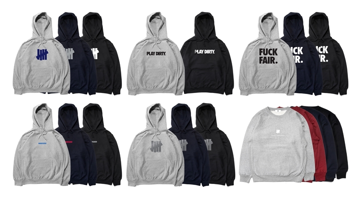 UNDEFEATED CREW SWEAT/PULLOVER HOOD 全6型が11月上旬～発売 (アンディフィーテッド)