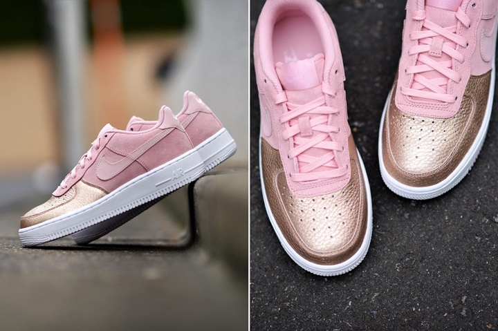 10/28発売！ナイキ GS エア フォース 1 ロー QS "メタリック レッド ブロンズ/プリズム ピンク" (NIKE GS AIR FORCE 1 LOW QS "Metallic Red Bronze/Prism Pink") [AH8147-600]