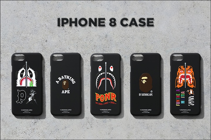 A BATHING APEから代表する様々なグラフィックデザインを配したiPhone8/iPhone8 PLUS用ケースが10/28発売 (ア ベイシング エイプ)