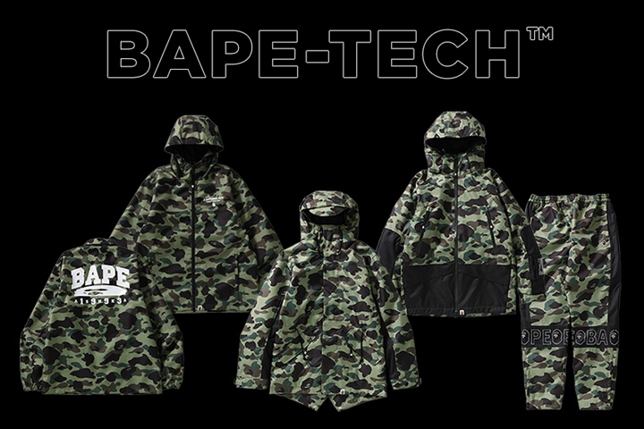 真冬の過酷な状況下においてその真価を発揮する「A BATHING APE BAPE-TECH」が10/28発売 (ア ベイシング エイプ)│