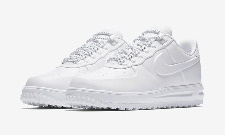 【オフィシャルイメージ】ナイキ ルナ フォース 1 ロー ダックブーツ ウィンター “トリプル ホワイト” (NIKE LUNAR FORCE 1 LOW DUCKBOOT WINTER “Triple White”) [AA1124-100]