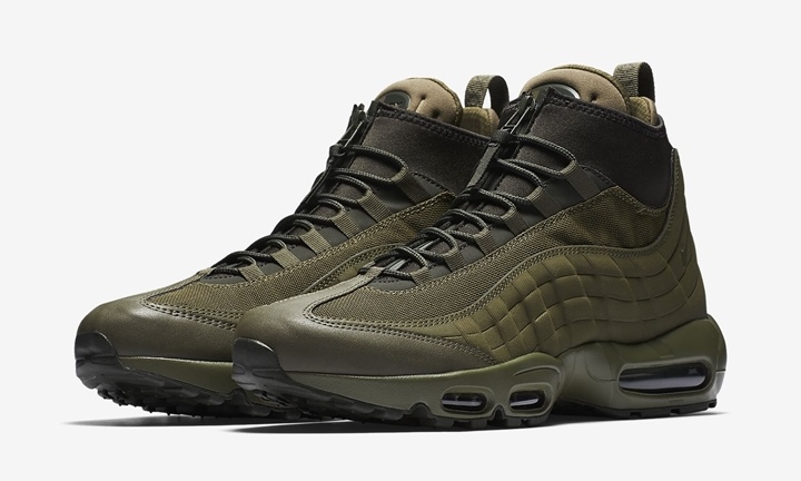 【オフィシャルイメージ】ナイキ エア マックス 95 スニーカー ブーツ “ミディアム オリーブ” (NIKE AIR MAX 95 SNEAKERBOOT “Medium Olive”) [806809-202]