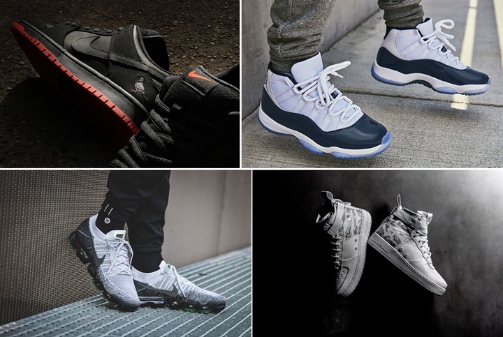 【まとめ】11/11発売のNIKE-ナイキ厳選スニーカー！(STAPLE × NIKE SB DUNK LOW TRD QS “PIGEON-Black”)(AIR JORDAN 11 “Midnight Navy/WIN LIKE 82”)(SPECIAL FIELD AIR FORCE 1 {SFAF-1} MID “White Tiger Camo”)(AIR VAPORMAX “Air Max 95-inspired”)他