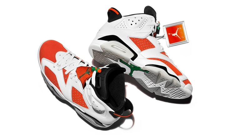 【オフィシャルイメージ】12/16発売！ナイキ エア ジョーダン 6 レトロ “ゲータレード” ホワイト/オレンジ (NIKE AIR JORDAN VI RETRO “Gatorade” White/Orange) [384664-145]