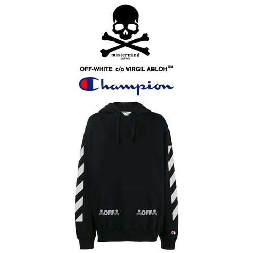 OFF-WHITE C/O VIRGIL ABLOH x mastermind x Champion トリプルコラボスウェットが登場 (オフホワイト マスターマインド チャンピオン)