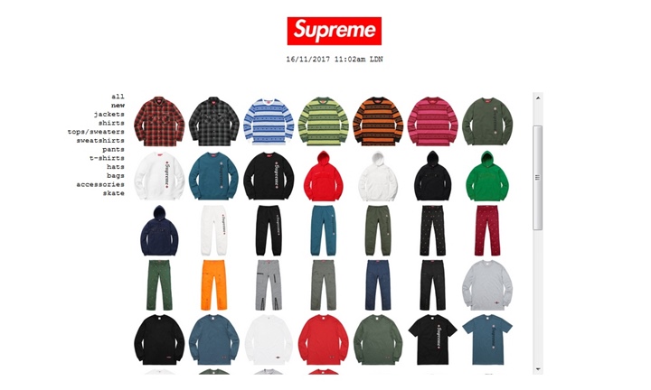 11/18発売！SUPREME x Independent (シュプリーム インディペンデント) & 2017 FALL/WINTER レギュラーアイテム一覧！