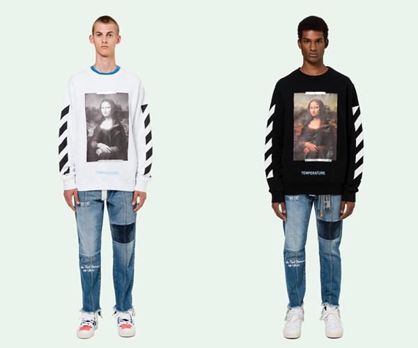 OFF-WHITE C/O VIRGIL ABLOH 2018 S/S "MONALISA CREWNECK" (オフホワイト "モナリザ クルーネック")