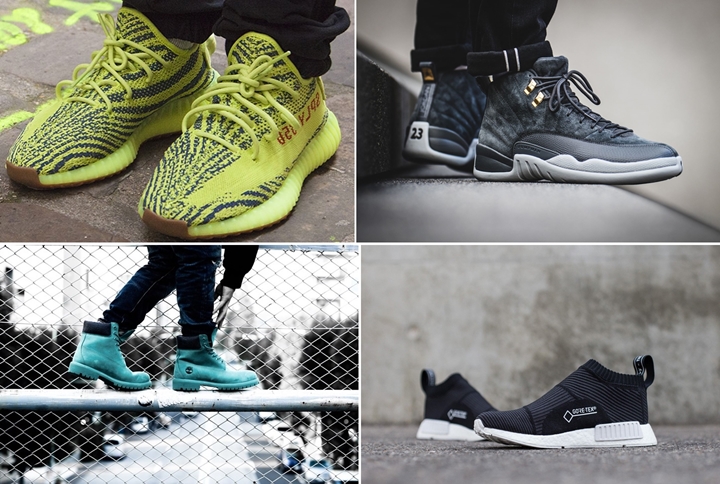 【まとめ】11/18発売の厳選スニーカー！(adidas Originals YEEZY 350 BOOST V2 “Semi Frozen Yellow”)(NIKE AIR JORDAN 12 RETRO “Dark Grey”)(NMD_CS1 PK GORE-TEX “White/Black”)(atmos × Timberland 6 INCH PREMIUM BOOTS “TEAL BLUE WATERBUCK”)他