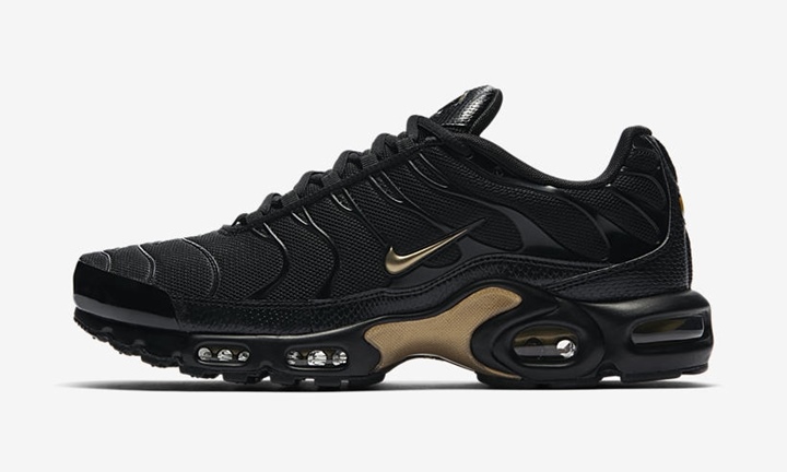 【オフィシャルイメージ】12月発売予定！ナイキ エア マックス プラス TN “ブラック/メタリック ゴールド” (NIKE AIR MAX PLUS TN “Black/Metallic Gold”) [852630-022]